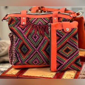 Little Guatemala LG medium bag and matching Vicki clutch